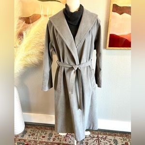 Count Romi Vintage Grey Ultra Suede Overcoat